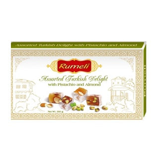 Rumeli Lokum Pistage och Mandel 350g x12