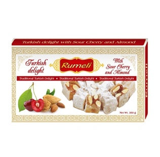 Rumeli Lokum Körsbär och Mandel 350g x12