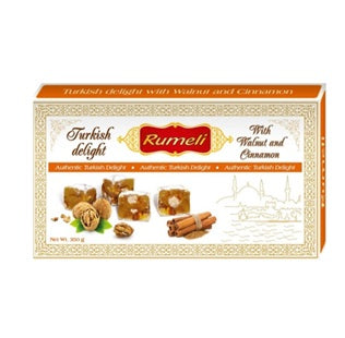 Rumeli Lokum Valnöt och Kanel 350g x12