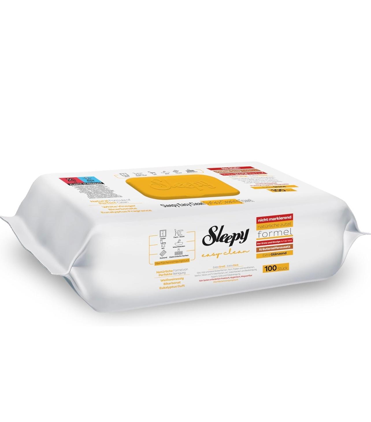 Sleepy Våtservetter Gul 100pc x12