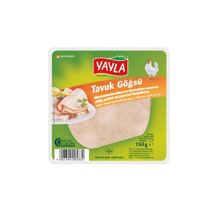 Yayla Kycklingfile Mortadella Skivad 150g x16