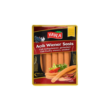 Yayla Wiener Korv Kyckling Stark 400g x5